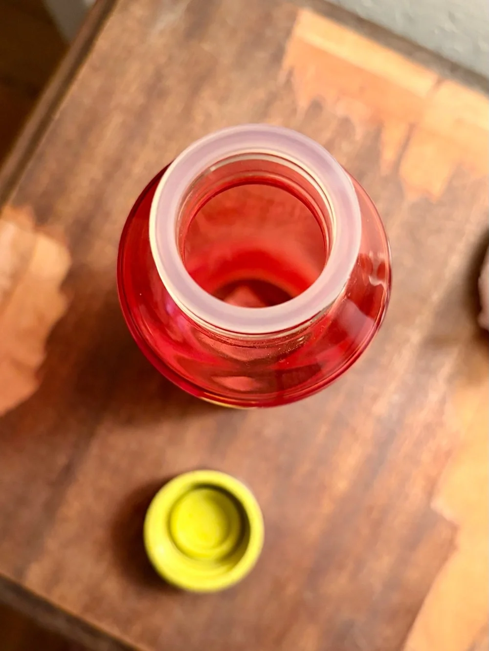 Starbucks Red Ombre Recycled Glass Water Bottle